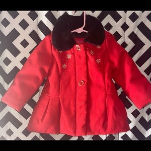 Beautiful Red & Gold London Fog Jacket